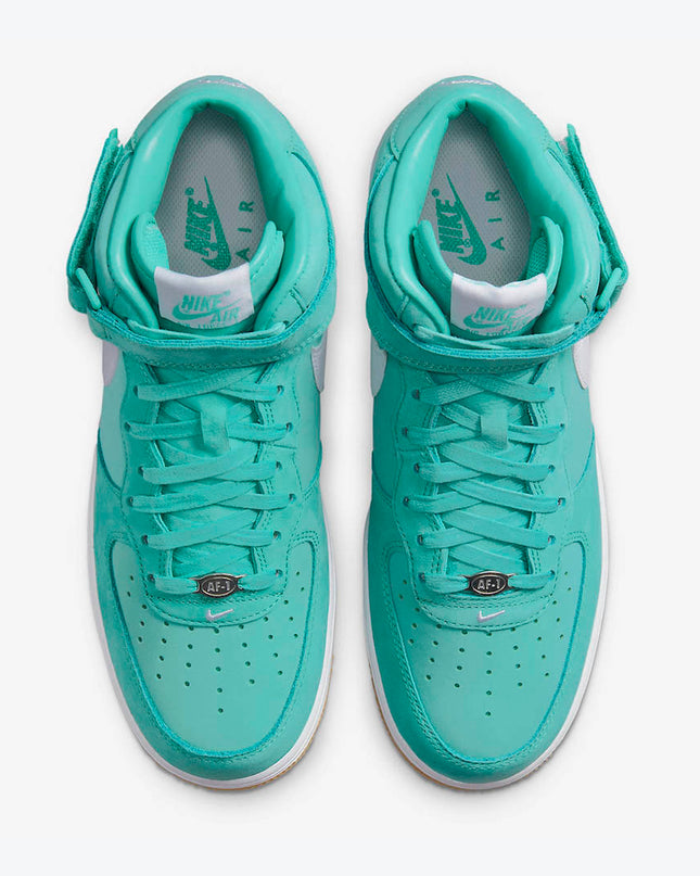 Men's Nike Air Force 1 Mid Washed Teal Shoes