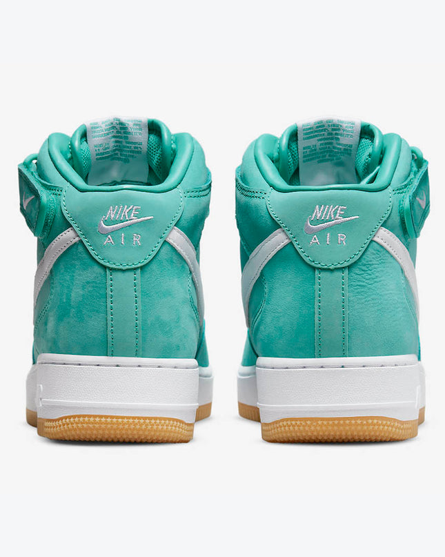 Men's Nike Air Force 1 Mid Washed Teal Shoes