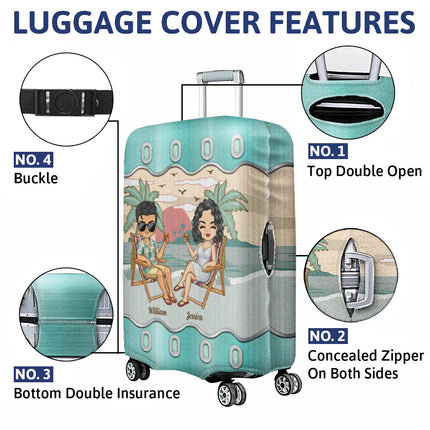 It's On Our List Travel Partners For Life - Personalized Luggage Cover