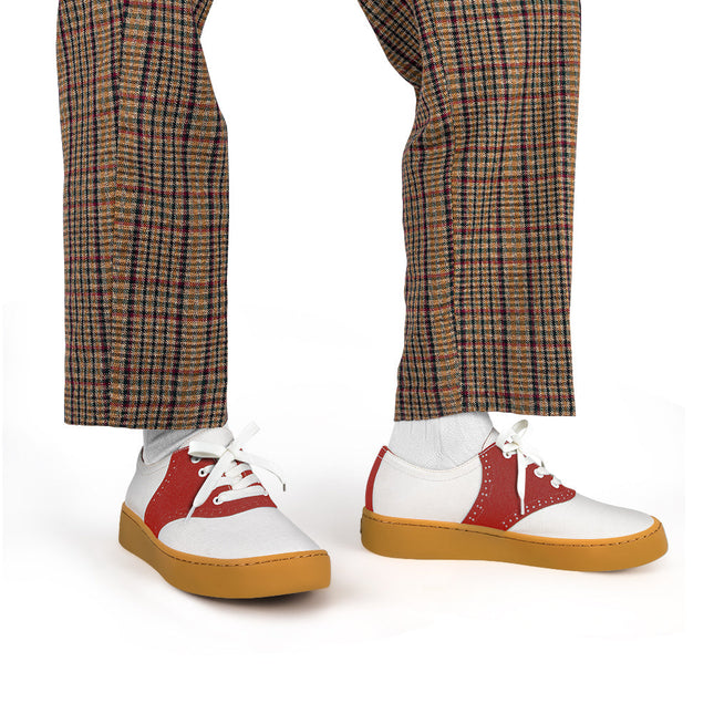 Saddle Red Women's Casual Sneakers