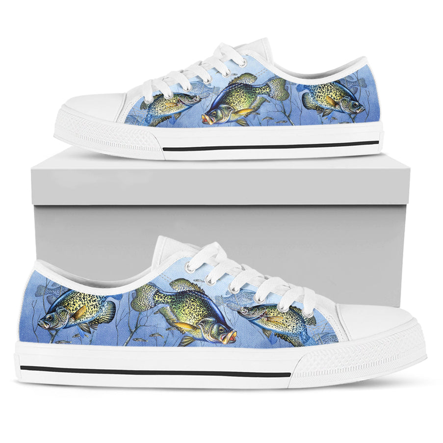 Crappie Fishing Canvas Shoes