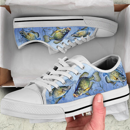 Crappie Fishing Canvas Shoes
