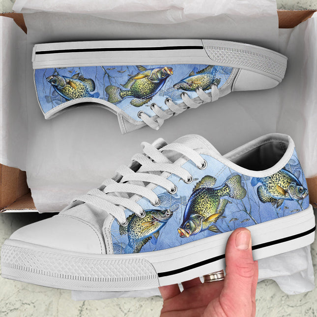 Crappie Fishing Canvas Shoes