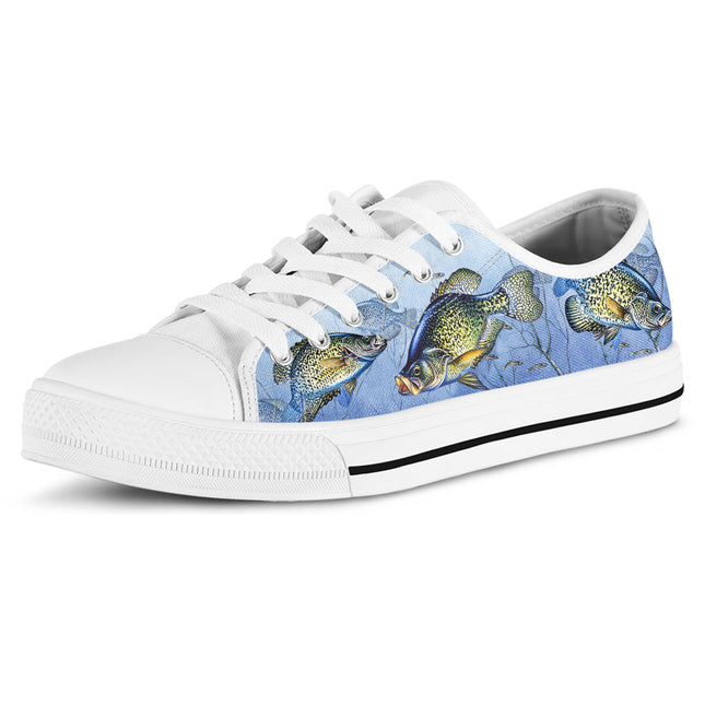 Crappie Fishing Canvas Shoes