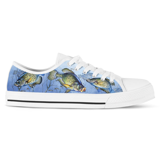 Crappie Fishing Canvas Shoes