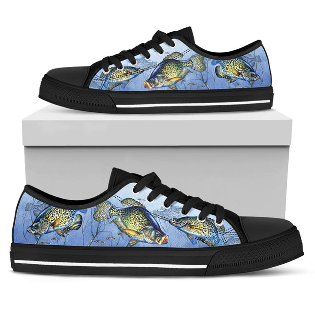 Crappie Fishing Canvas Shoes