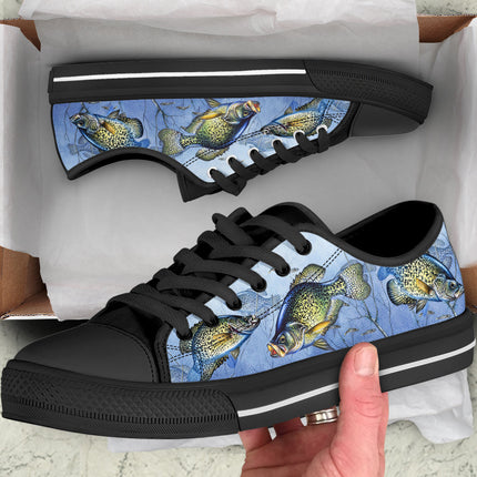 Crappie Fishing Canvas Shoes