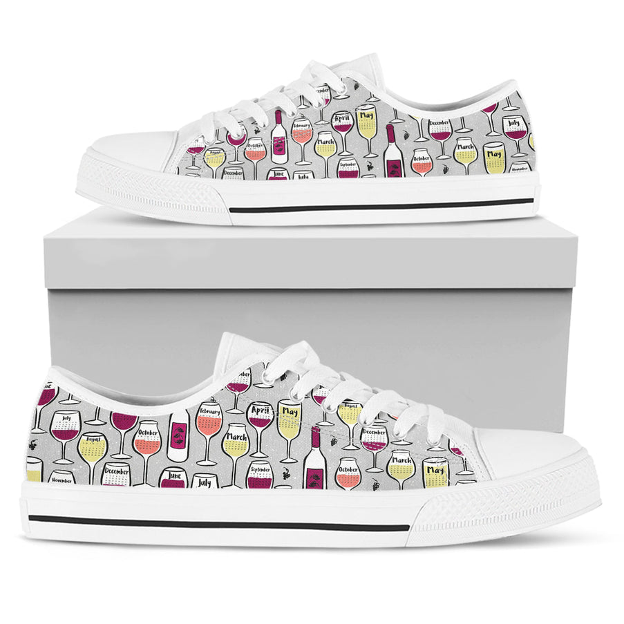 Wine Lover Canvas Shoes