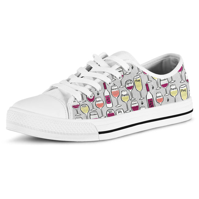 Wine Lover Canvas Shoes
