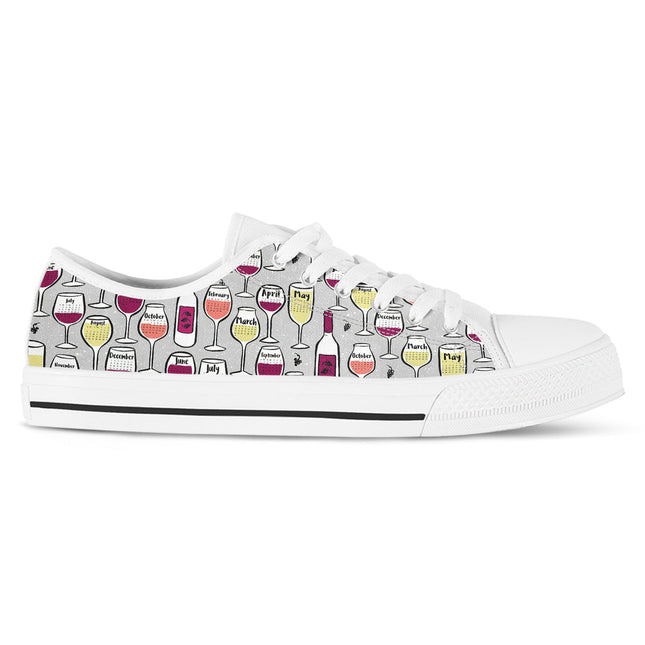 Wine Lover Canvas Shoes