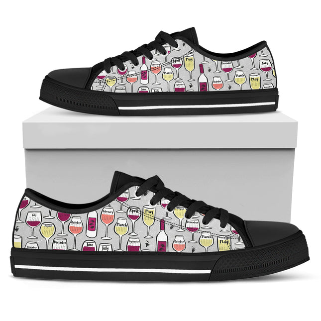 Wine Lover Canvas Shoes