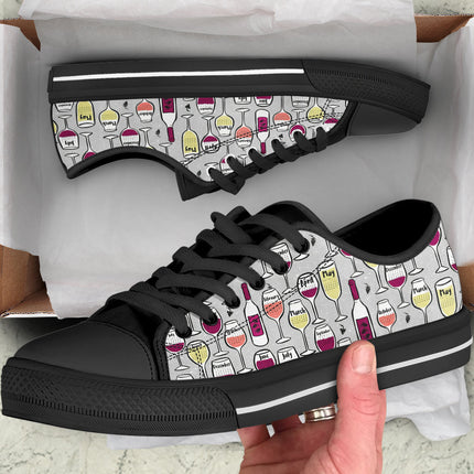 Wine Lover Canvas Shoes