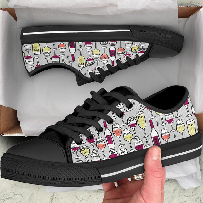 Wine Lover Canvas Shoes