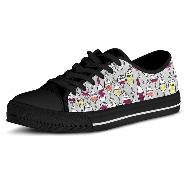 Wine Lover Canvas Shoes