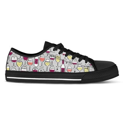Wine Lover Canvas Shoes