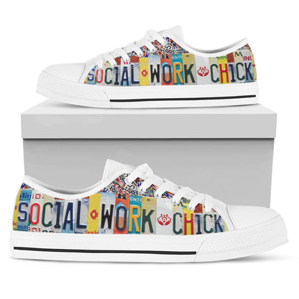 Social Work Chick Canvas Shoes