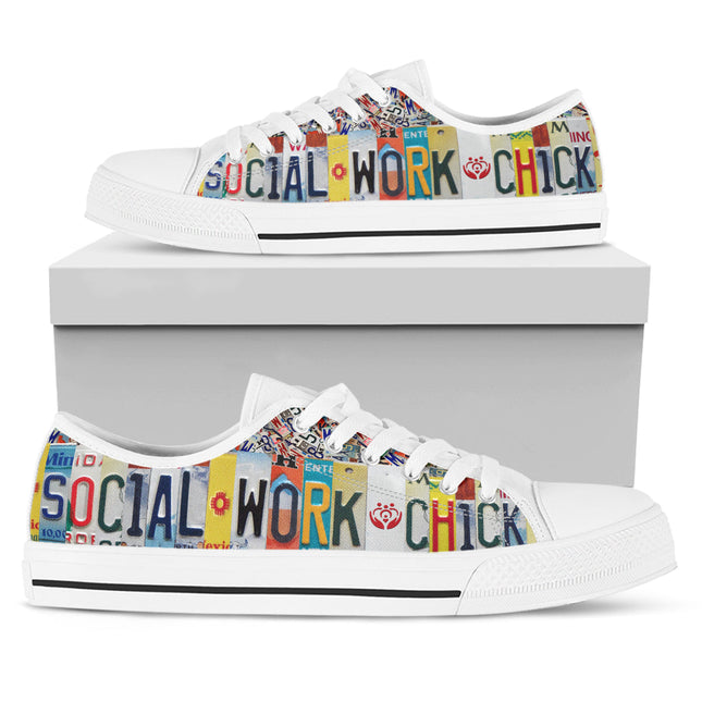 Social Work Chick Canvas Shoes