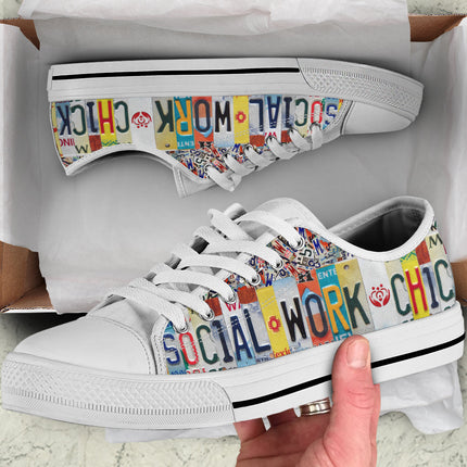 Social Work Chick Canvas Shoes