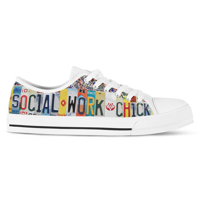 Social Work Chick Canvas Shoes