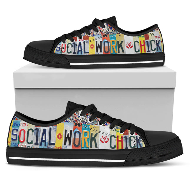 Social Work Chick Canvas Shoes