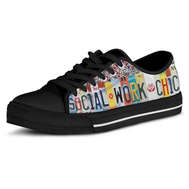 Social Work Chick Canvas Shoes