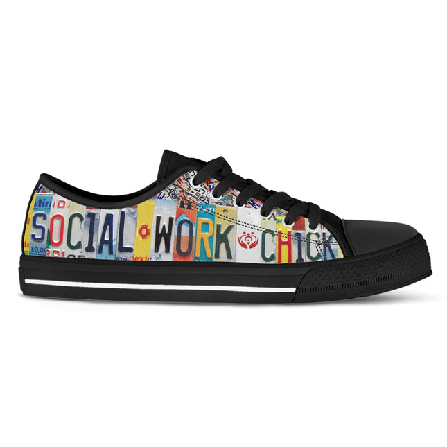 Social Work Chick Canvas Shoes
