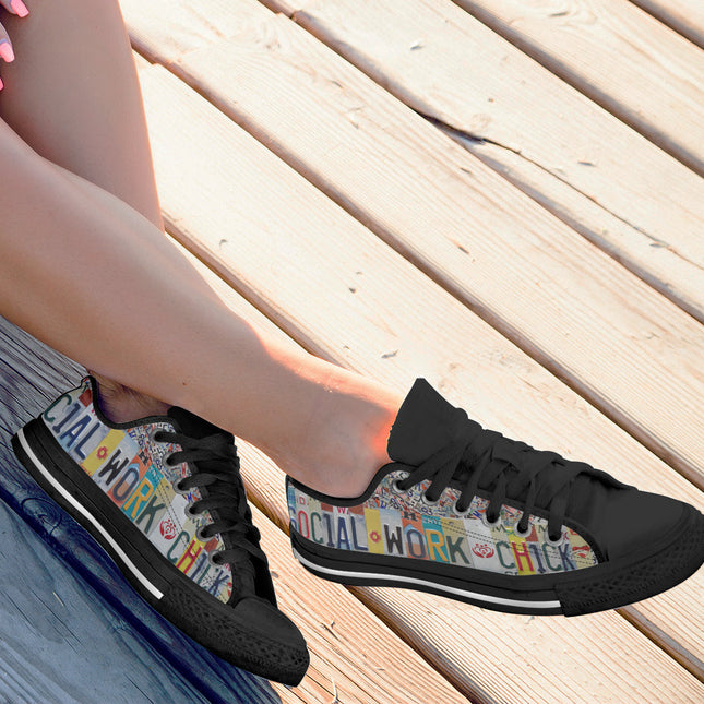Social Work Chick Canvas Shoes