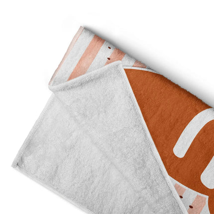 School Pennant Flag Summer Graduation - Personalized Beach Towel