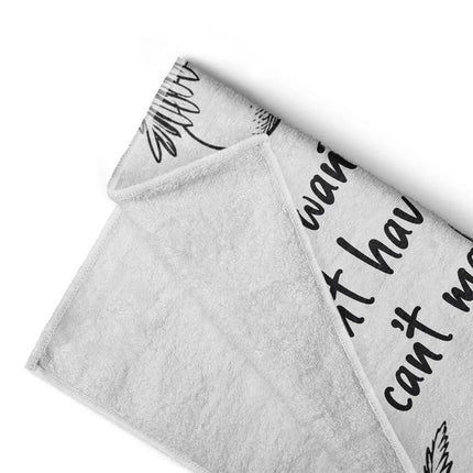 You Can't Make Me I'm Retired - Personalized Beach Towel