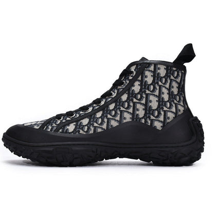 Men's Christian Dior B28 Oblique Black Beige Sneaker Shoes