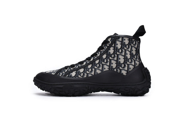 Men's Christian Dior B28 Oblique Black Beige Sneaker Shoes