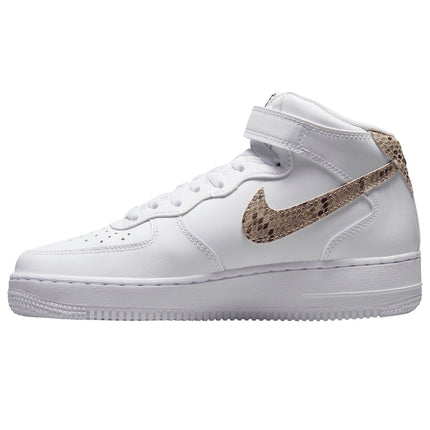Men's Nike Air Force 1 Mid Snakeskin Swoosh Shoes
